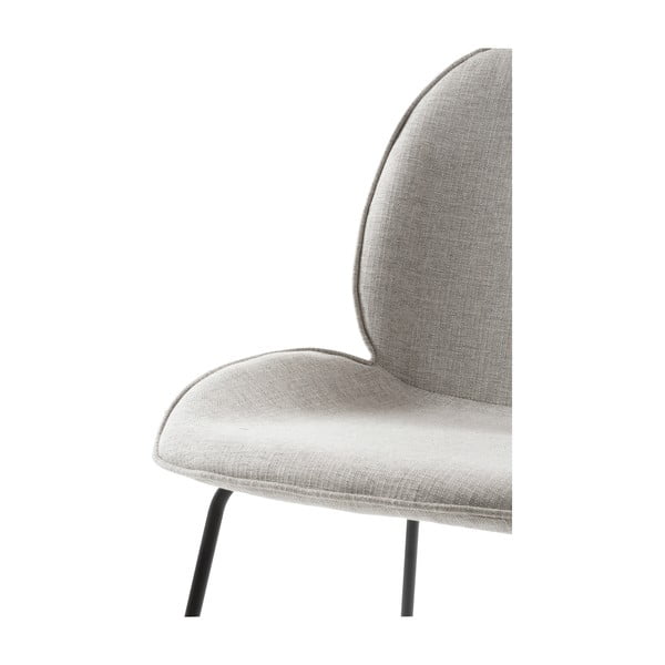 Hella szürke étkezőszék bársony kárpitozással és fém szerkezettel - Canett-image-4