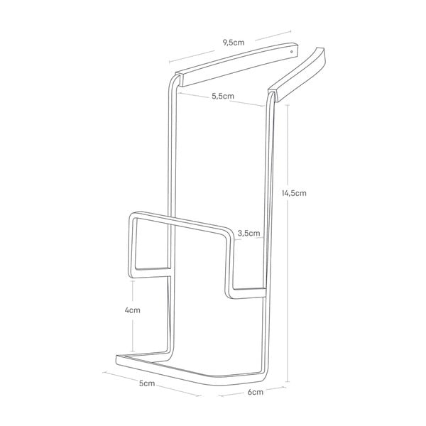 Függő fém szivacstartó Tower – YAMAZAKI-image-4