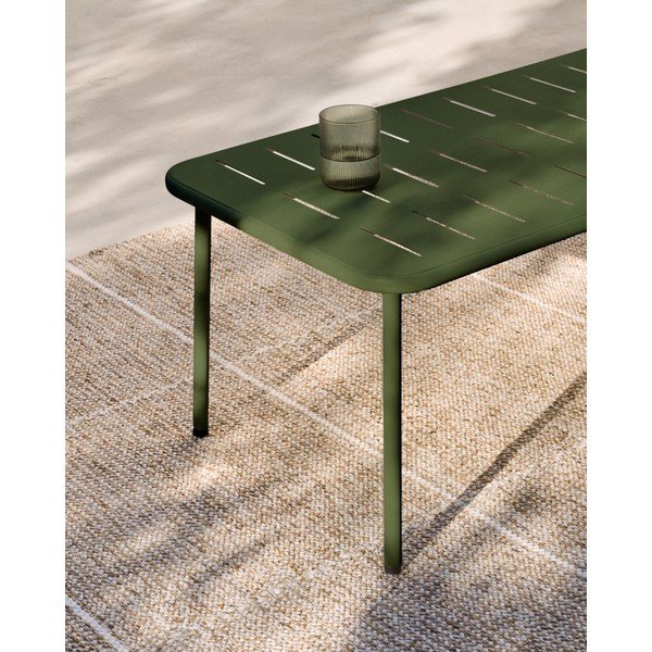 Acél kerti dohányzóasztal 50x90 cm Zivia – Kave Home-image-3