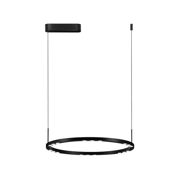 Matt fekete alumínium LED dimmelhető függőlámpa ø 60 cm Lunette – Nova Luce