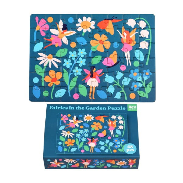 Puzzle (darabszám 48) Fairies in the Garden – Rex London-image-2