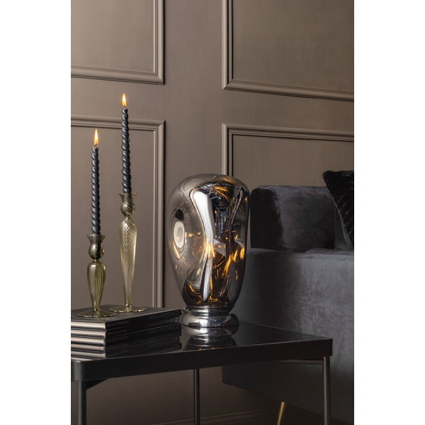 Swirl zöld üveg gyertyatartó, magasság 17 cm - PT LIVING-image-1