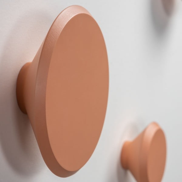 Nadua 3 db-os narancssárga fali fogas szett - Kave Home-image-2