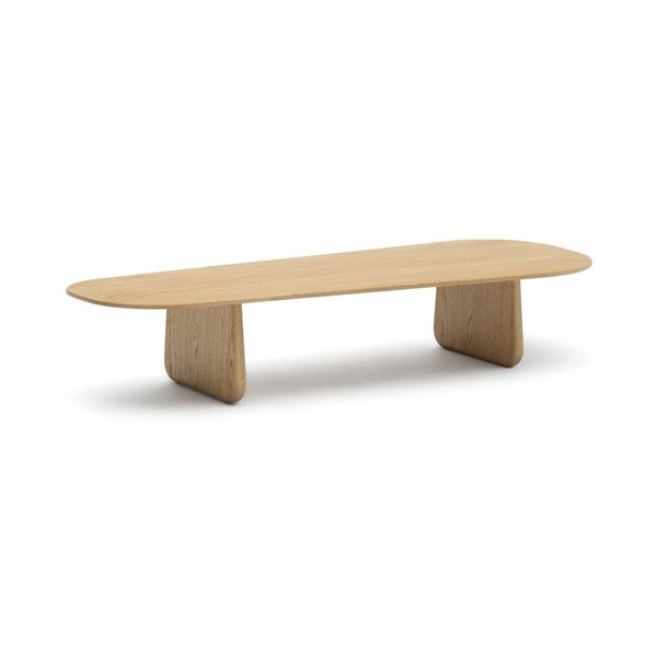 Natúr színű tölgyfa dohányzóasztal 64x146 cm Pirita – Kave Home