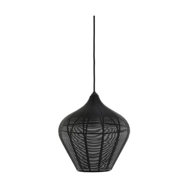 Fekete mennyezeti lámpa ø 27 cm Alvaro – Light & Living