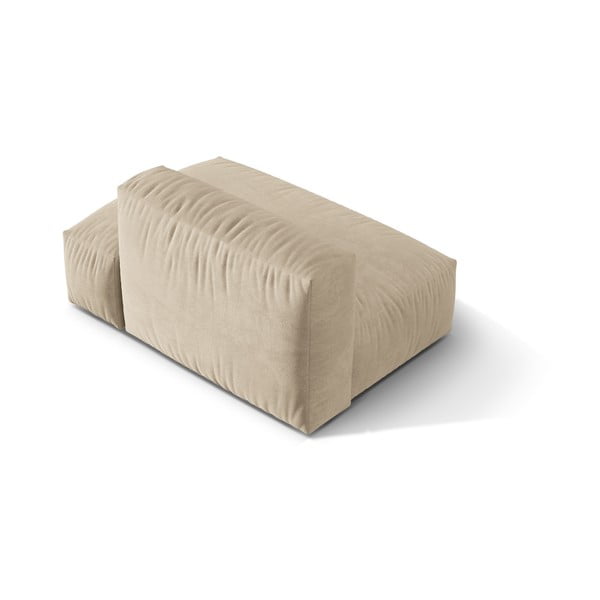 Bézs bársony kanapé modul (jobb oldali) Martina – Micadoni -image-2