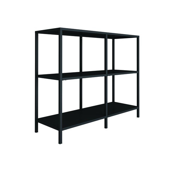 Lite fekete fém polc, szélesség 100 cm - Canett-image-4