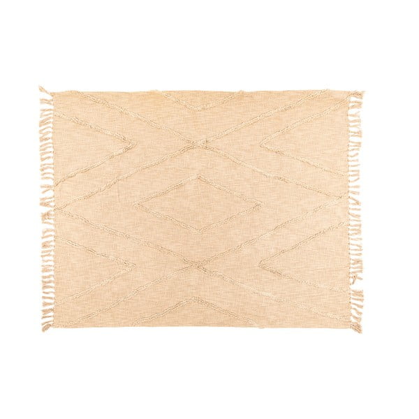 Bézs pamut ágytakaró franciaágyra 250x260 cm Sahara - Tiseco Home Studio-image-1