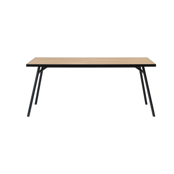 Étkezőasztal tölgyfa dekoros asztallappal 90x180 cm Calvi – Unique Furniture