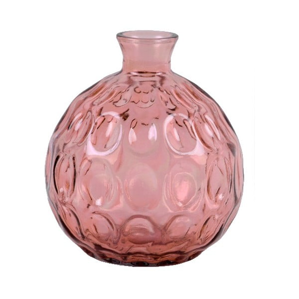 Dune rózsaszín újrahasznosított üveg váza, magasság 18 cm - Ego Dekor
