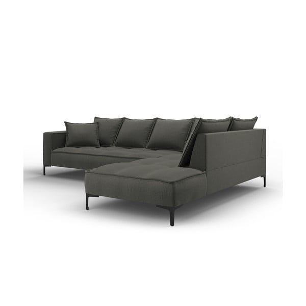 Zelda sötétszürke sarokkanapé, jobb oldalas - Interieurs 86-image-3