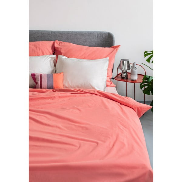Korall rózsaszín kétszemélyes pamut ágynemű, 200 x 220 cm - Bonami Selection-image-4