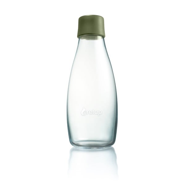 Sötétzöld üvegpalack élettartam garanciával, 500 ml - ReTap