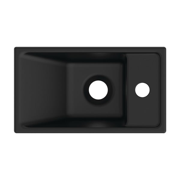 Matt fekete kerámia WC mosdó 37x21 cm i.Life S – Ideal Standard-image-3