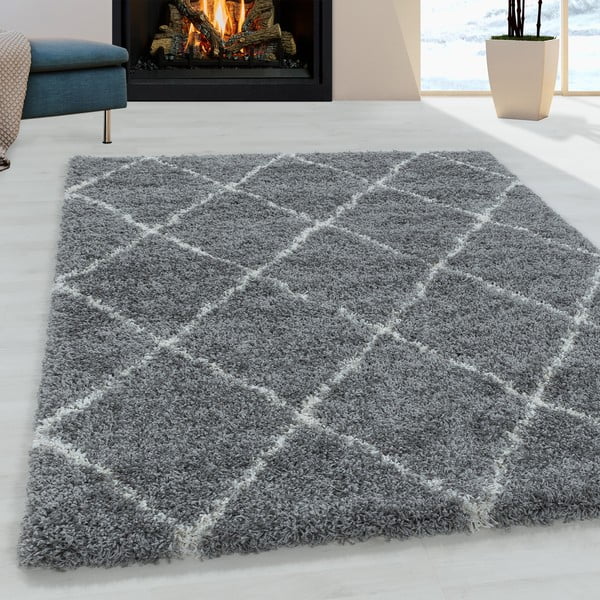 Szürke szőnyeg 60x110 cm Alvor – Ayyildiz Carpets-image-1