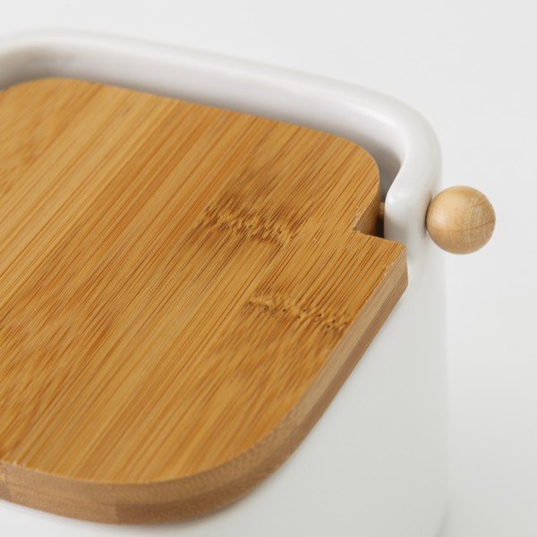 Fehér kerámia sótartó, 750 ml - Unimasa-image-1