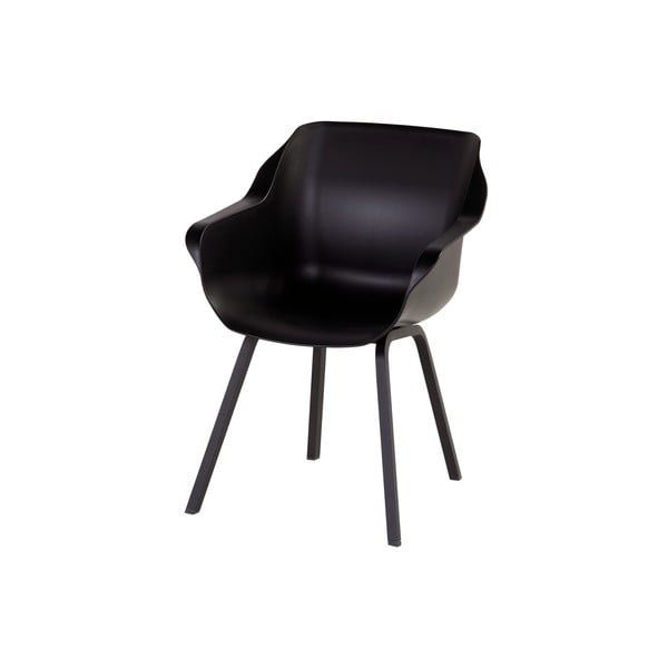 Fekete műanyag kerti szék szett 2 db-os Sophie Element – Hartman