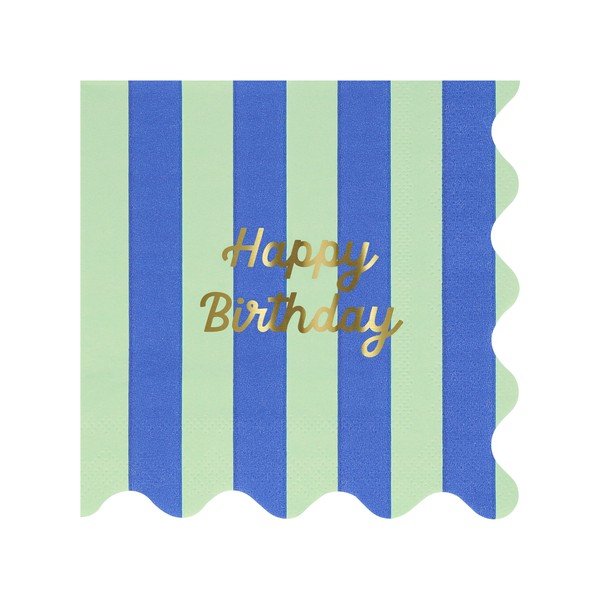 Papír szalvéta szett 16 db-os Happy Birthday – Meri Meri-image-2