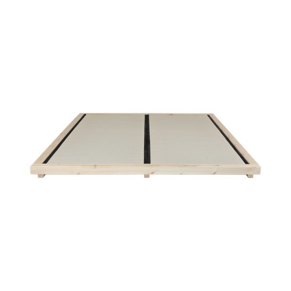Dock Double Latex Natural Clear/Black borovi fenyőfa franciaágy matraccal és tatamival, 160 x 200 cm - Karup Design-image-4
