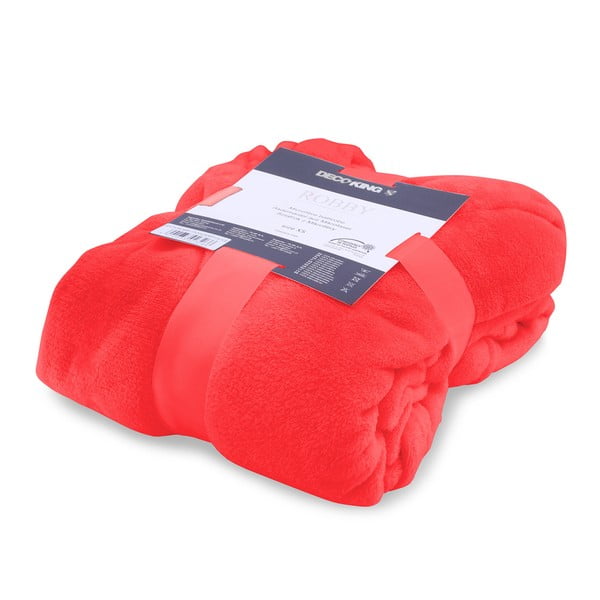 Robby piros mikroszálas unisex köntös, M méret - DecoKing-image-1