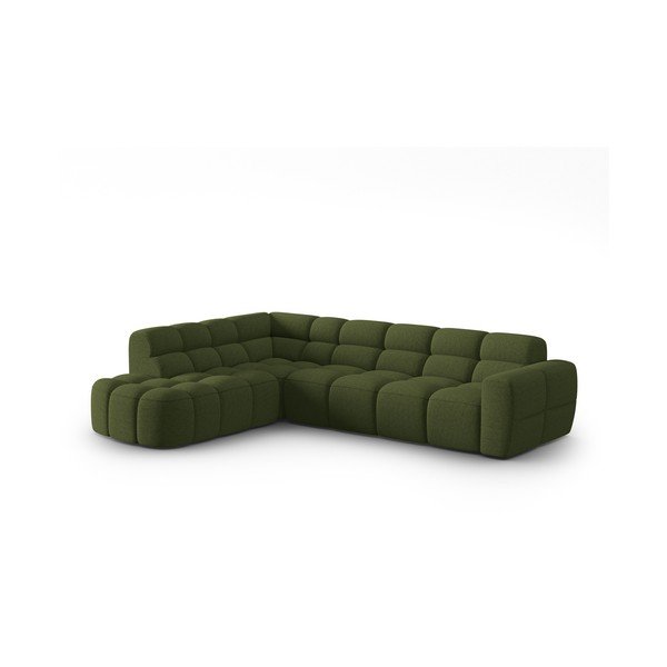 Zöld sarokkanapé Lisa – Micadoni Home-image-2