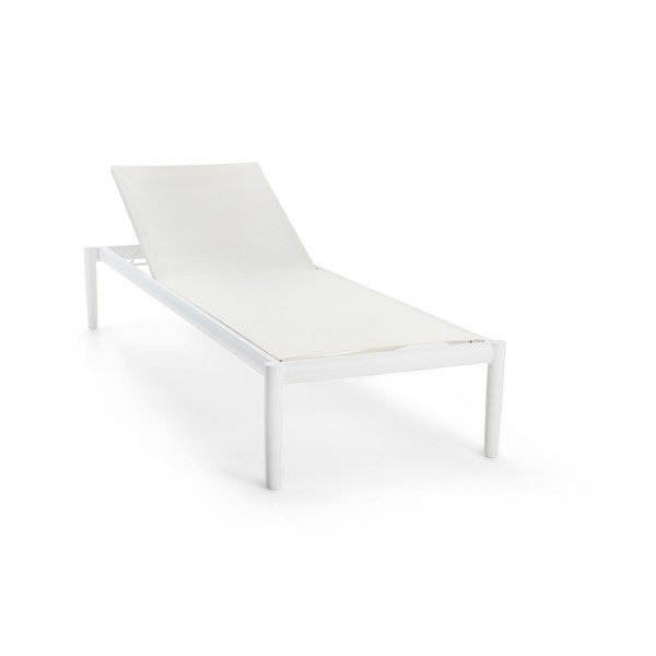 Krémszínű fém kerti napozóágy Switch – Diphano-image-3