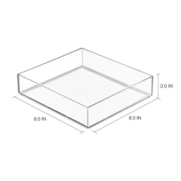 Clarity átlátszó rendszerező, 20 x 20 cm - iDesign-image-1