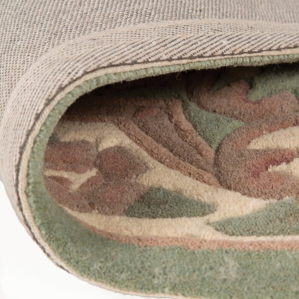 Aubusson zöld gyapjú szőnyeg, 75 x 150 cm - Flair Rugs-image-4