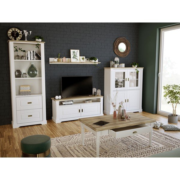 Campton fehér fa TV-állvány - Artemob-image-1