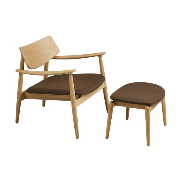 Barna fotel lábtartóval Olvera – House Nordic-image-2