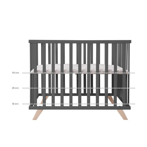 Sötétszürke bükkfa járóka 75x100 cm Lil Planet – Roba-image-3