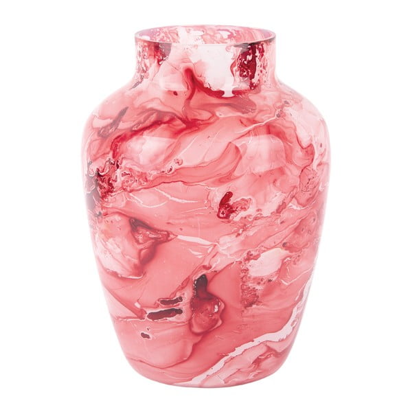 Világospiros üveg váza Blended  – PT LIVING