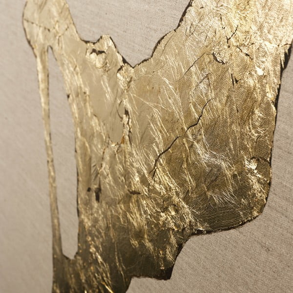 Kézzel festett kép 90x120 cm Wild Horizon Gold – Malerifabrikken-image-2