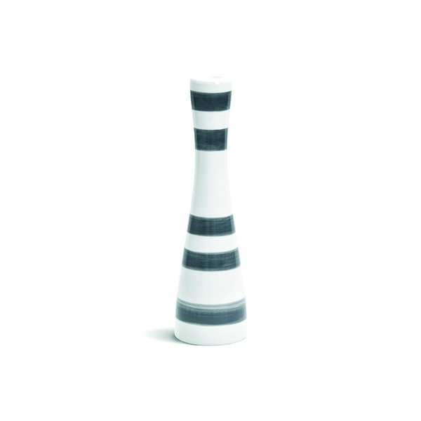 Omaggio szürke-fehér agyagkerámia gyertyatartó, magasság 24 cm - Kähler Design