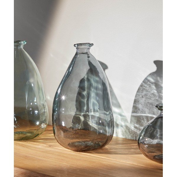 Kék újrahasznosított üveg váza (magasság 36 cm) Brenna – Kave Home-image-1