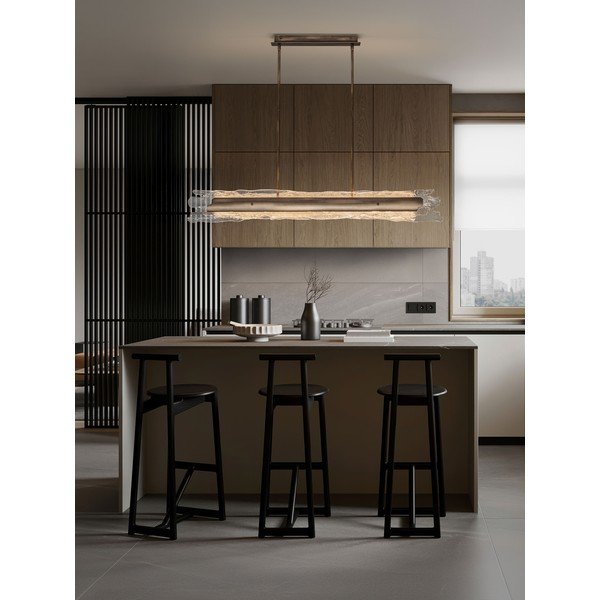 Sárgaréz színű acél LED dimmelhető függőlámpa üveg búrával Velar – Nova Luce-image-4