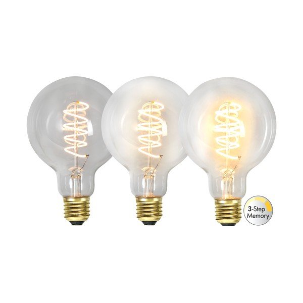 Meleg színű LED szálas szabályozható izzó E27, 4 W Spiral Filament – Star Trading-image-4