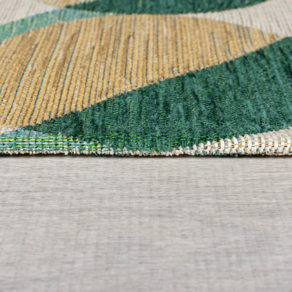 Sárga-zöld futószőnyeg 60x230 cm Carlos Circle Geo – Flair Rugs-image-4