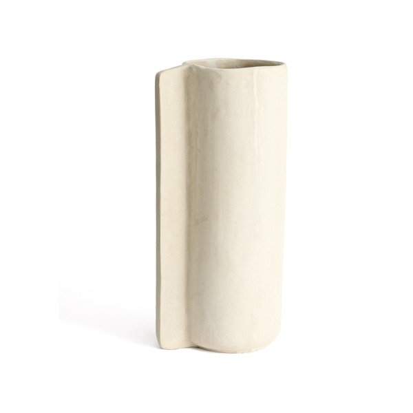 Krémszínű papírmasé magas váza (magasság 67 cm) Mireni – Kave Home