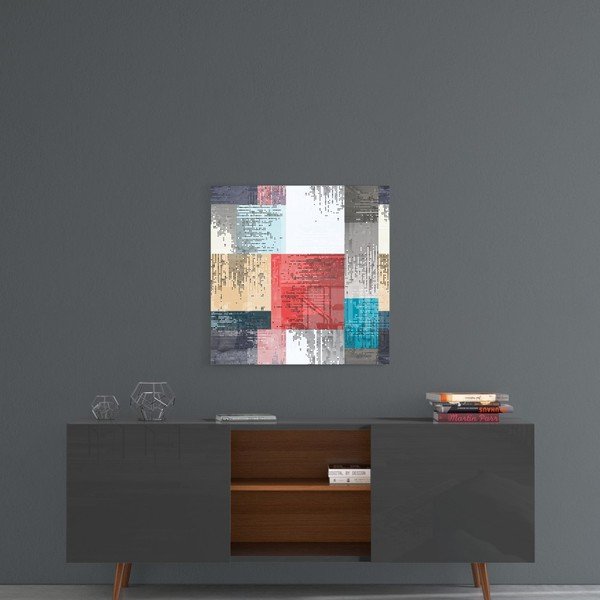 Patchwork üvegkép, 40 x 40 cm - Insigne-image-1