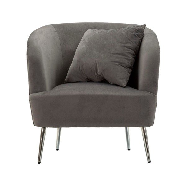 Szürke bársony fotel Silvery – Mauro Ferretti-image-2