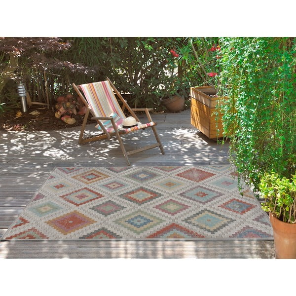 Bézs kültéri szőnyeg 190x133 cm Soley - Universal-image-1