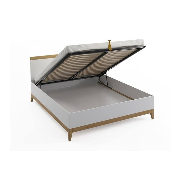 Livia BC kétszemélyes tömör borovi fenyő ágy, 140 x 200 cm - SKANDICA-image-2