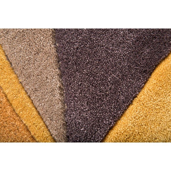 Splinter sárga szőnyeg ⌀ 135 cm - Flair Rugs-image-1