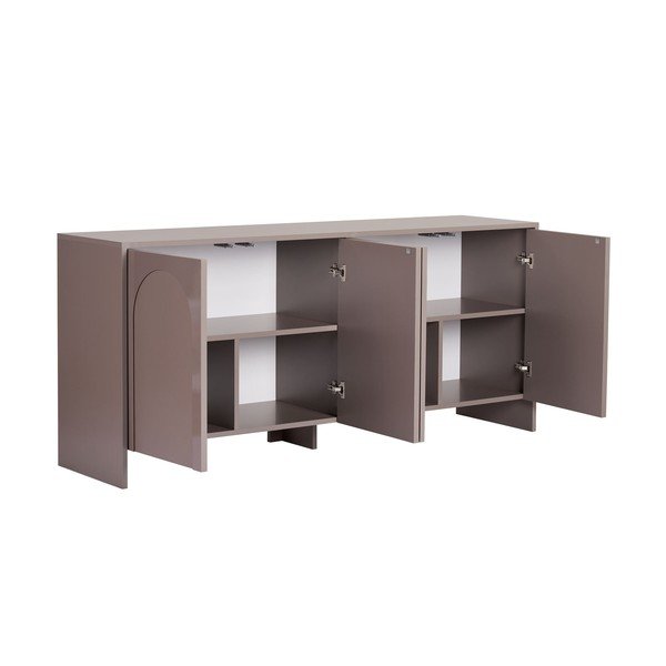 Szürkésbarna komód 180x80x45 cm Arlen  – Kalune Design-image-4