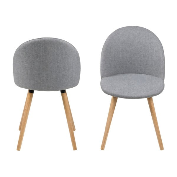 Manley világosszürke étkezőszék, 2 darab - Actona-image-1