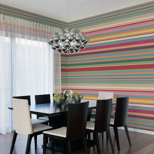 Subdued Stripes nagyméretű tapéta, 200 x 154 cm - Artgeist-image-1
