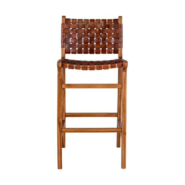 Barna teakfa bárszék 101 cm Perugia – House Nordic-image-1