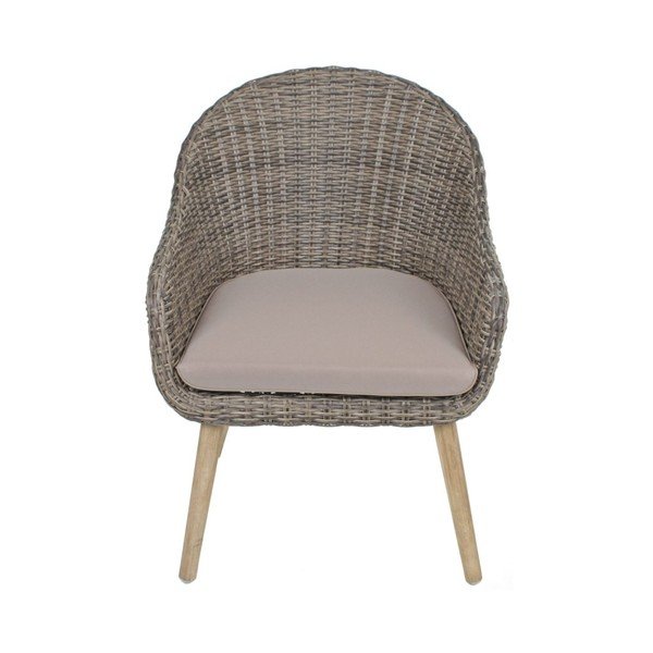 Barna tömörfa kerti fotel Pueblo – Garden Pleasure-image-2