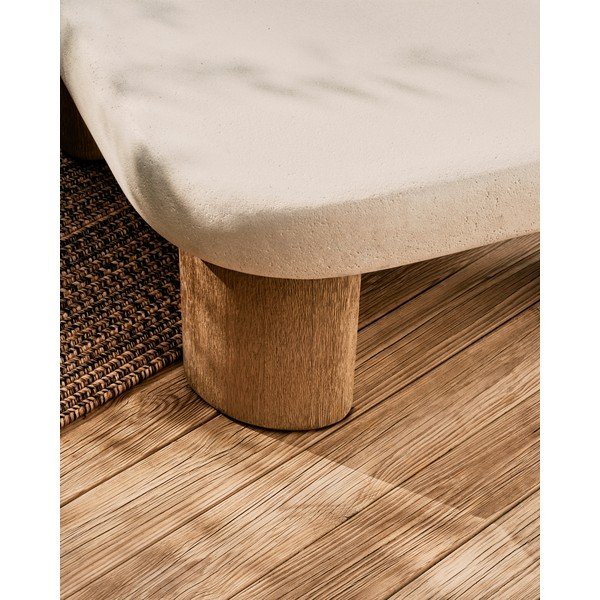Kerti dohányzóasztal beton asztallappal 80x80 cm Labra – Kave Home-image-2